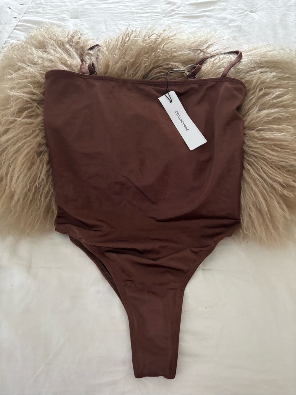 Coulburne NWT Chocolate Brown One-Piece Swimsuit